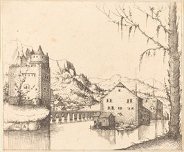 River Landscape with Island Houses, 1545.