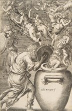 Epimetheus opening Pandora's box, 1531-76.