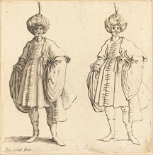 Two Turks Dressed in Turbans with a Plume.