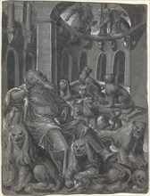 Daniel in the Lions' Den [recto], c. 1600.