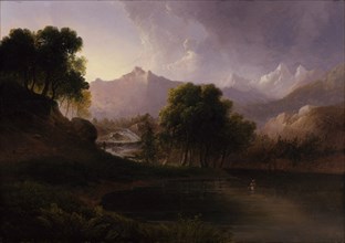 Landscape with Stream and Mountains, 1833.