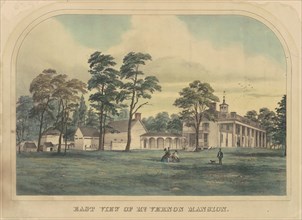 East View of Mount Vernon Mansion, c. 1860.