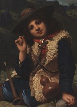 Italian Boy in Sheepskin Jacket, ca. 1855.