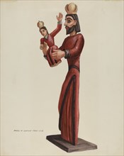 Carved and Painted Santo-San Jose, c. 1937.