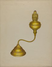 Combination Peg Lamp/Candleholder, c. 1937.
