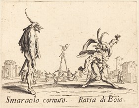 Smaralo Cornuto and Ratsa di Boio, c. 1622.