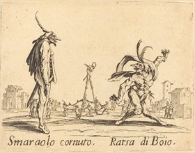 Smaralo Cornuto and Ratsa di Boio, c. 1622.