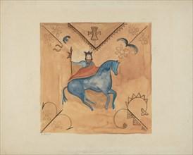 St. George (Painted on Deerskin), 1935/1942.