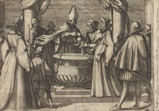 Baptism of the Prince of Spain [verso], 1612.