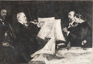 The Joachim Quartet, 1904. Private Collection.