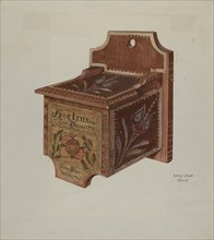 Pennsylvania German Hanging Salt Box, c. 1939.