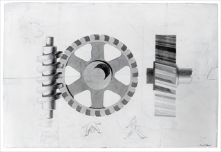 (Untitled) (Gears)/Verso: (Untitled), c. 1860.