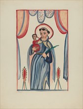 Panel from Altar Piece of San Antonio, c. 1936.