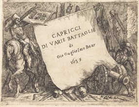 Capricci di varie battaglie (Title Page), 1635.