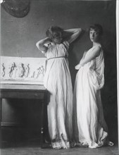 Unidentified Models in Greek Costumes, c. 1883.