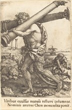 Hercules Carrying the Two Columns of Gaza, 1550.
