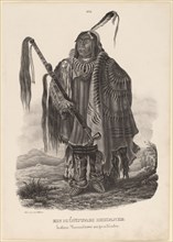 Ein Monitari Indianer, 1839. [Moenitarre Indian].