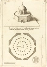Plan and Rendering of the Temple of Solomon, 1619.
