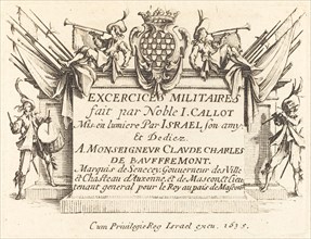 Title Page for "The Military Exercises", 1634/1635.