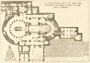 Plan of the Holy Sepulchre and Mount Calvary, 1619.
