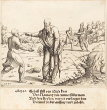 Elisha Punishes Gehazi with Naaman's Leprosy, 1547.