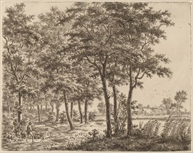 Landscape with a Peasant Carrying Firewood, c. 1800.