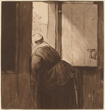 Woman Leaning over a Lower Door, 1761, published 1765.