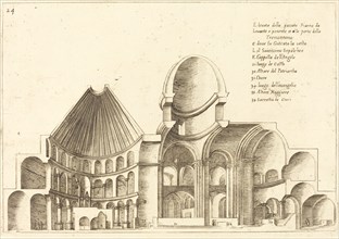 Cross-Section of the Church of the Holy Sepulchre, 1619.