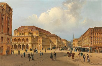 View of the Vienna State Opera, 1880. Private Collection.