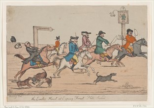 The Easter Hunt at Epping Forest, Plate Second, ca. 1810.