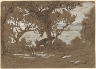 Mt. Colognola - Sheep Grazing on Lake Trasimeno, c. 1878.