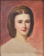 Portrait of Elisabeth of Bavaria, 1855. Private Collection.