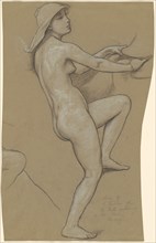 Study for "The Fates Gathering in the Stars", c. 1884-1887.