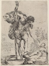 Saint Christopher Giving His Hand to the Infant Jesus, 1650s.