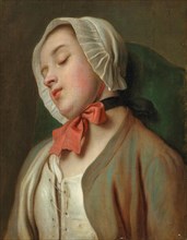 Sleeping young woman, Mid of the 18th cen. Private Collection.