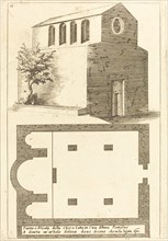 Plan and Elevation of the Church near the House of Annas, 1619.