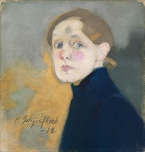 Self-Portrait, 1912. Found in the collection of Ateneum, Helsinki.