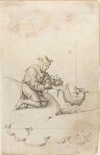 You Are Tying a Dolphin by the Tail [fol. 17 recto], c. 1512/1515.