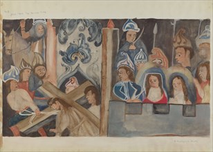 Station of the Cross No. 7: "Jesus Falls the Second Time", c. 1936.