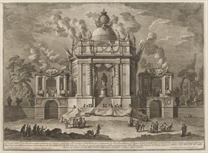 A Temple Dedicated to Aesculapius, for the "Chinea" Festival, 1771.