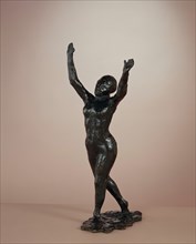 Dancer Moving Forward, Arms Raised, c. 1882-1898/cast c. 1919-1931.