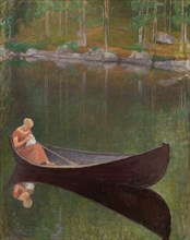 Woman in a Boat, 1924. Found in the collection of Ateneum, Helsinki.
