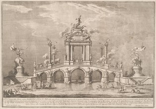 A Triumphal Bridge Adorned with Relics of the City of Ercolano, 1755.