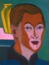 Self-Portrait, 1925. Found in the collection of Kirchner Museum Davos.