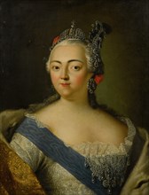 Portrait of Empress Elizabeth of Russia (1709-1762). Private Collection.