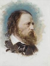Portrait of Alfred, Lord Tennyson (1809-1892), 1870. Private Collection.