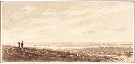 Figures Overlooking a Bay near the Mouth of the Paye, Lincolnshire, 1849.