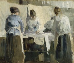 French Women Ironing , 1889. Found in the collection of Ateneum, Helsinki.
