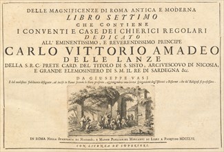 Delle Magnificenze di Roma Antica e Moderna (vol. 3), published 1747-1761.