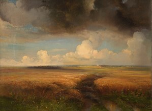 Rye field, 1881. Found in the collection of State Tretyakov Gallery, Moscow.